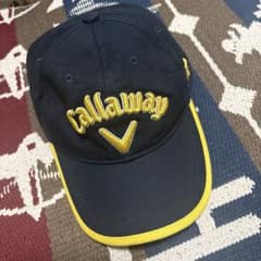 Callaway キャップ ネイビー/イエロー