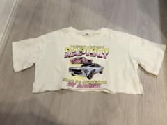 WEGO クロップドTシャツ Sサイズ アイボリーのサムネイル