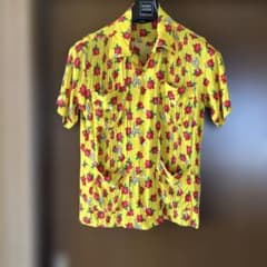 JOYRICHI 花柄 半袖シャツ イエローのサムネイル
