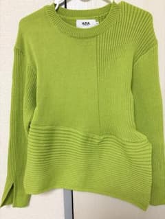 AZUL by moussy グリーン ニットップス Mのサムネイル