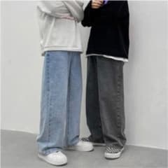 デニムパンツ カジュアルワイドパンツのサムネイル