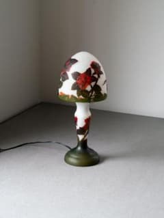 エミール・ガレ風 薔薇 ランプスタンド ヴィンテージ アールヌーボー