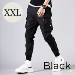 大人気】カーゴ ジョガーパンツ XXL ブラック ストリート カジュアル