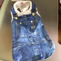 オーバーオール サロペット デニム犬服のサムネイル