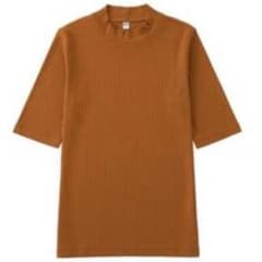 くらりす様専用  ユニクロ リブハイネックTシャツのサムネイル