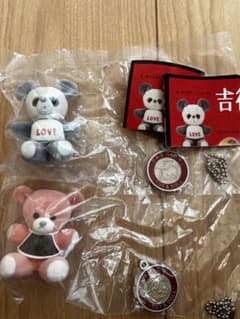 吉徳のぬいぐるみ　ガチャ　パンダ、熊セットのサムネイル