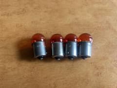 12V10Wウインカーオレンジ球(タイプG18)4個のサムネイル