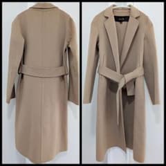 美品✨カシミヤ ダブルフェイス リバーコート ベージュ DRAWER 
