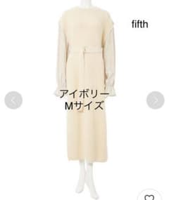 fifth ウエストマークドッキングニットワンピースのサムネイル