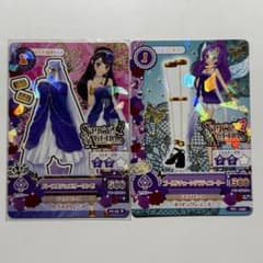 Aikatsu! Ran Shibuki Purple Jewelry Dress Gold Chain Gladiator