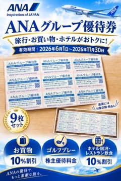 新品 ANAグループ優待券 9枚セット 匿名 即配 - 4