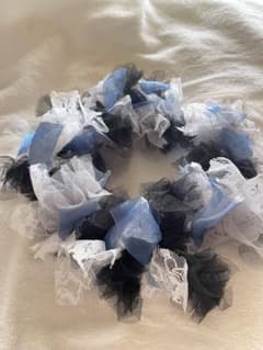 ベビー・キッズ用 リボンクラウン ハンドメイド バースデー・記念日等の撮影小物のサムネイル