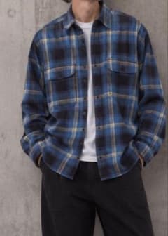 FILSON ネルシャツ 長袖 チェック ブルー　オンブレ　BIG MAC