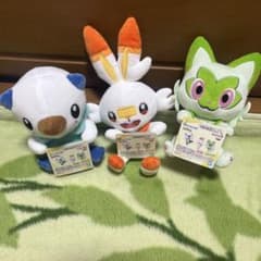 ポケットモンスター つれてってぬいぐるみ 全3種 ミジュマル ヒバニー ニャオハのサムネイル