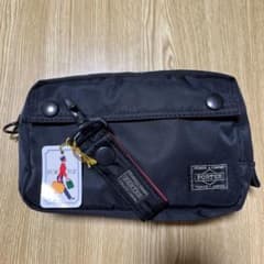 PORTER ブラック ナイロン ポーチのサムネイル