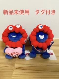 新品未使用 大阪万博 ミャクミャクハートぬいぐるみ タスキ