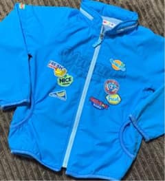 あっちゃんサン☆MINI-K 水色 ワッペンジャンバー☆のサムネイル