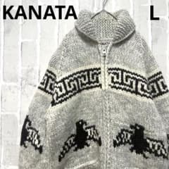 Kanata カナタ サンダーバード カウチンニット ウール セーター kanata カナタ カウチンニット セーター サンダーバード L カナダ製