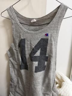 Champion グレー タンクトップ 数字14