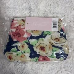 Art flower ポーチ 花柄 ネイビーのサムネイル