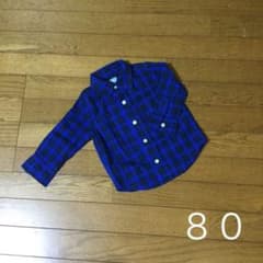 ベビーギャップチェックシャツ 80 のサムネイル