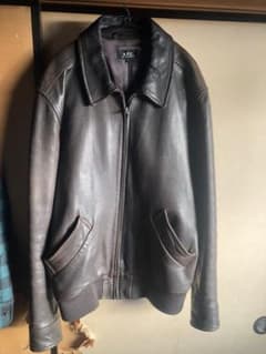 定価約10万 a.p.c ブルゾン ラムレザー ジャケットのサムネイル