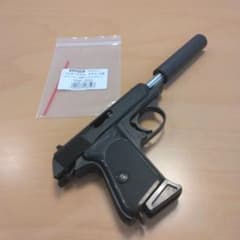 マルゼン ワルサーPPK(可変ホップバレル組み替え済み)＋サイレンサー