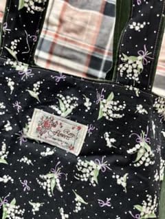ハンドメイド すずらんの花束柄 ショルダーバッグのサムネイル