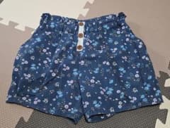 花柄 ハーフパンツ ネイビー 130cmのサムネイル