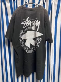 USA製 00s OLD STUSSY サーフマン Tシャツ 復刻 墨黒 L - メルカリ