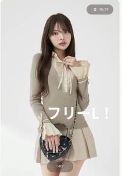 Darich ダーリッチ Darich シャツドッキングプリーツミニワンピース