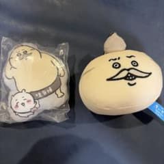 치이카와 쫄깃한 페이스 마스코트 & 쿠션 마스코트 시마지로 2종 세트