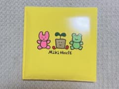 【未使用】MIKI HOUSE イエロー 表紙布アルバム 刺繍 箱付きのサムネイル