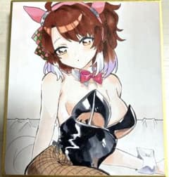 ト*ム様 ダンツフレーム ファンアート 色紙 ウマ娘 アナログイラスト