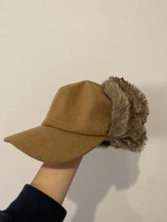 【美品】フライトキャップ  ファー付きキャップのサムネイル
