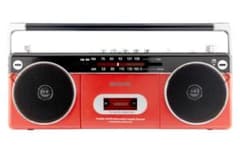 未使用品】aiwa ステレオ型ラジカセ レッド GAA4-RCP0002-RD - メルカリ
