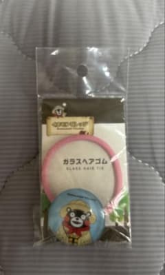 くまモンビレッジ ガラスヘアゴム ピンクのサムネイル
