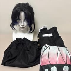 鬼滅の刃 胡蝶しのぶ コスプレ衣装 ウィッグ セットのサムネイル