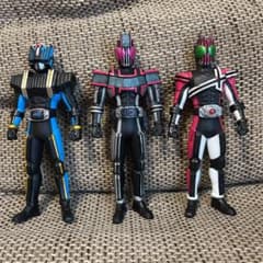 仮面ライダー　ディケイド　ソフビ　17センチ　3体のサムネイル