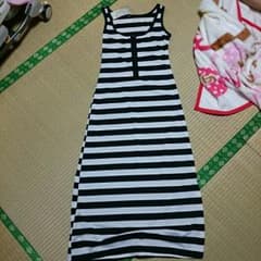 ダンボ様専用マキシワンピ ボーダーのサムネイル