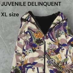 JUVENILE DELINQUENT 일본 무늬 보어 퍼 리버시블 XL