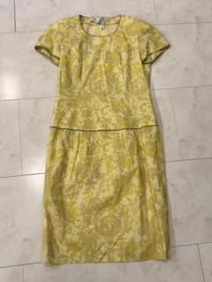 美品】Jun ashida ジュンアシダ 花柄ワンピース 7 シルク混 日本製