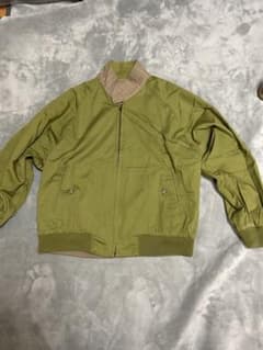 オリーブグリーン ジップアップジャケット - メルカリ