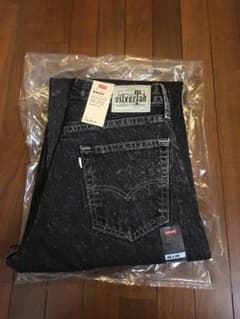 【29inch】SILVER TAB バギーパンツ ストーンウォッシュ ブラックのサムネイル