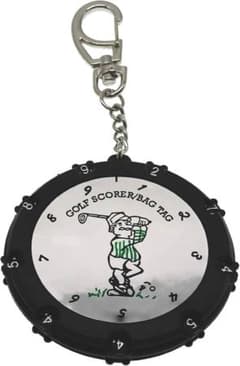 Golf Scorer Counter Name Tag 2-in-1 Dial Type Golf Bag