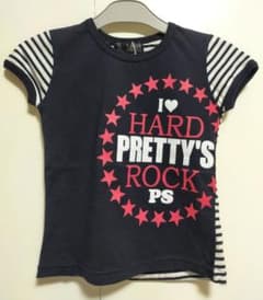 【新品】ネイビーストライプTシャツ 110cm