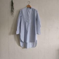 MUJI Labo　ストライプ シャツワンピ　無印良品　ムジラボのサムネイル