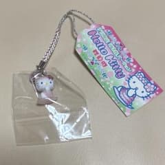伊豆限定河津桜バージョン ハローキティ ストラップ 根付 レトロ