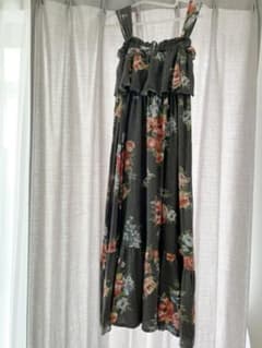 花柄ロングワンピース　ルームウェアのサムネイル