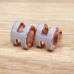 【美品】HERMES ポップアッシュ　ピアス マロン　PG マロングラッセ 新品未使用 エルメス ポップアッシュ ポップH ピアス マロングラッセ